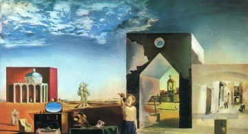  Salvador Pintura - Suburbios de una tarde de ciudad paranoica y crítica en las afueras de la historia europea Salvador Dalí